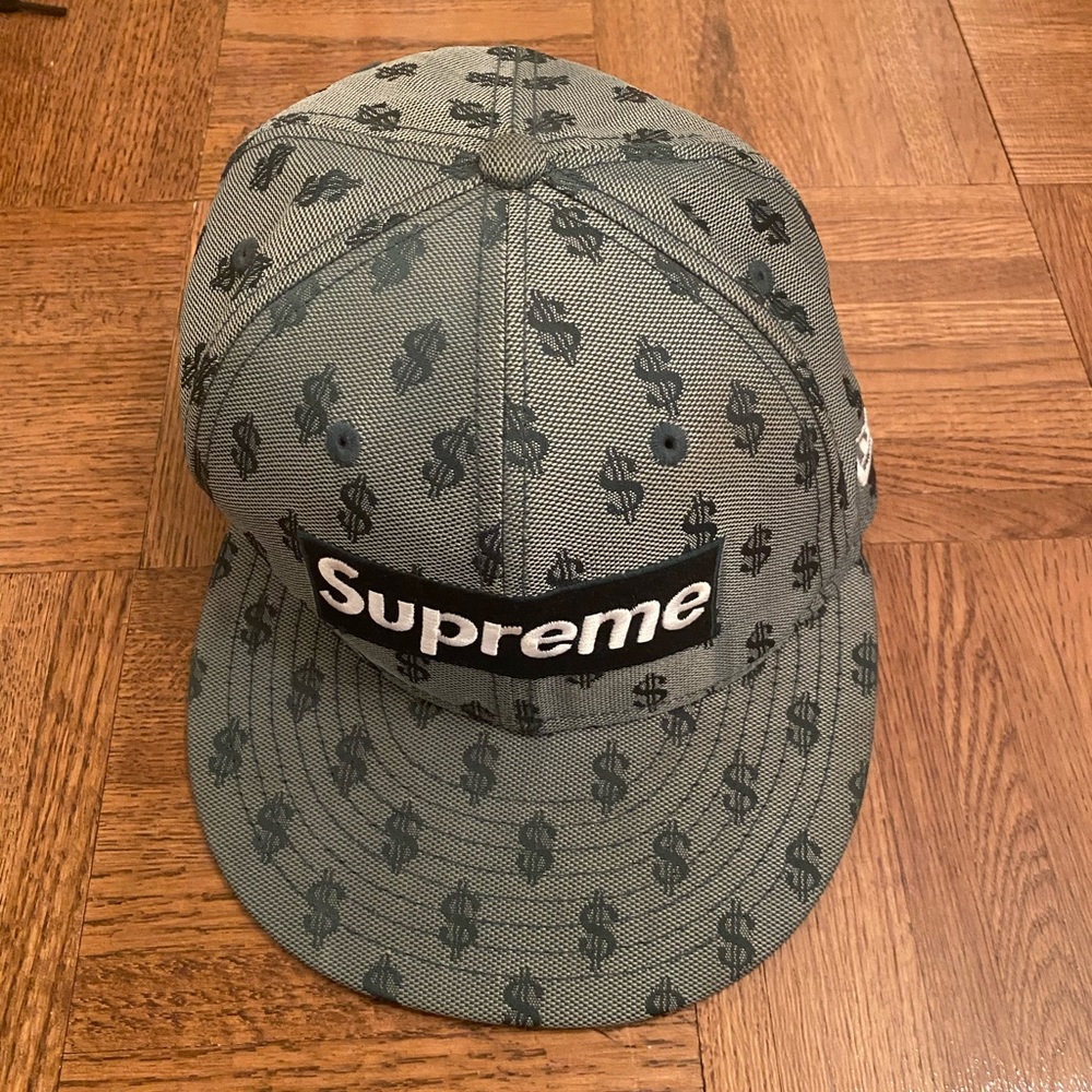 Supreme Monogram Box Logo New Era in Green